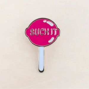 Suck It Lollipop Enamel Pin